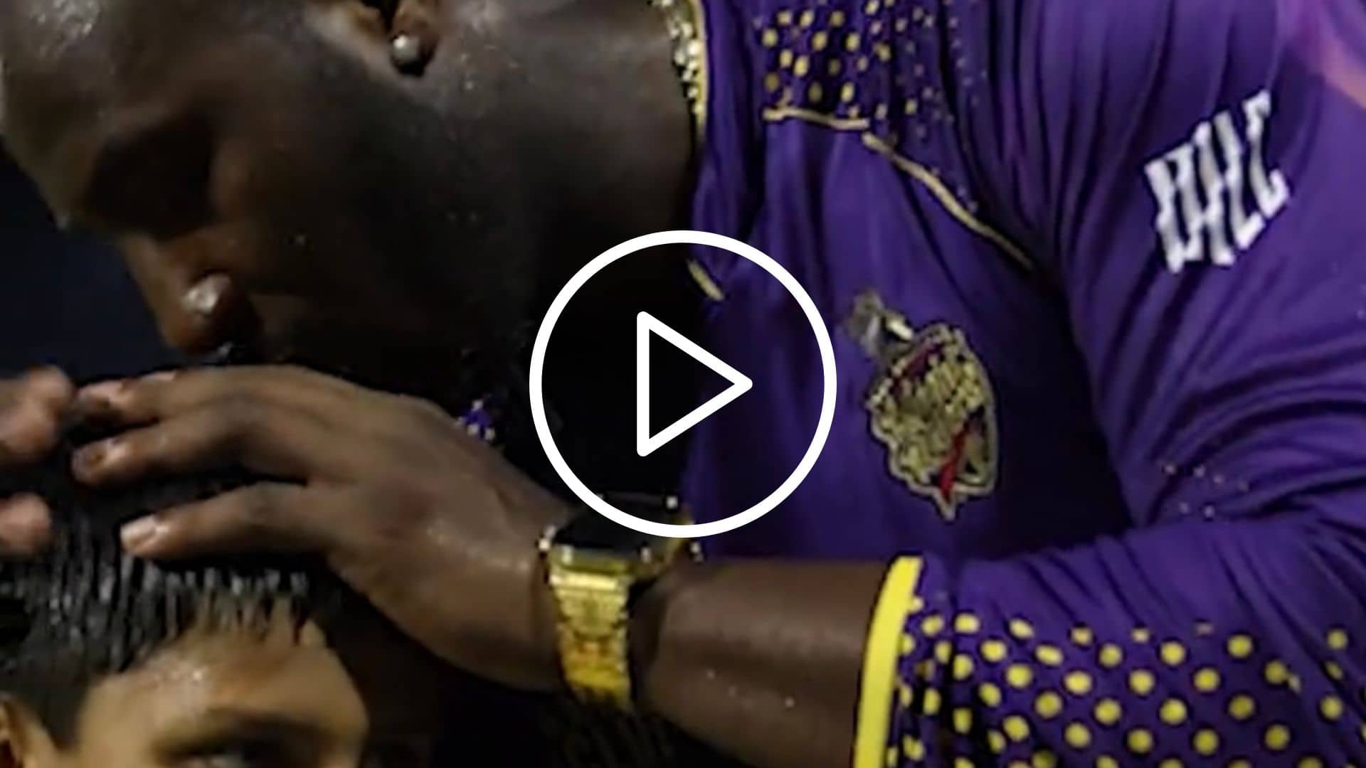 [Watch] Andre Russell's Heartwarming Gesture For A Young Kid Who Got Hit On Head By His Six 